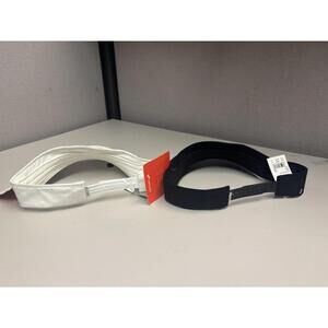 Vuori Unisex Black And White Visors Adjustable backs Brand New